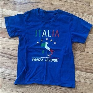Kids Blue Italy Graphic T-Shirt